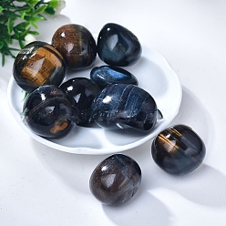 Тигровый глаз Натуральные голубые камни тигрового глаза, энергетические минералы, драгоценные камни, украшение дома, 20~30 мм
