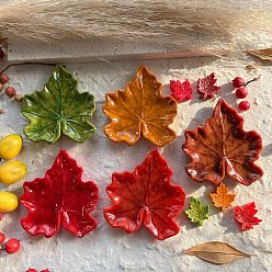 (52) Непрозрачная лаванда Непрозрачные кабошоны из смолы, кленового листа, разноцветные, 54.5x50x7 мм