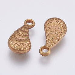 Antique Bronze CCB Plastic Pendants, Teardrop, Antique Bronze, 20x10x4mm, Hole: 2mm