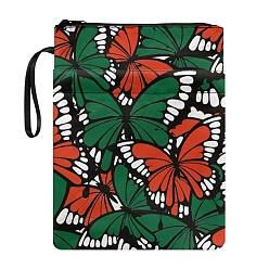 Бабочка Тканевые обложки для книг в мягкой обложке, книжные чехлы с застежкой-молнией, прямоугольные, бабочка, 290x220 мм
