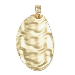 Oval Большие сплавочные подвески, без кадмия и без свинца, овальные, 68x42x2.5 мм, отверстие : 10x6 мм