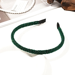 Темно-Зеленый Ткань ленты для волос, аксессуары для волос для женщин и девочек, темно-зеленый, 125 мм