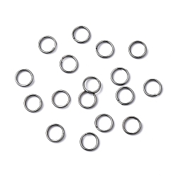 Gunmetal Iron Split Rings, Double Loops Jump Rings, Cadmium Free & Nickel Free & Lead Free, Gunmetal, 6x1.4mm, about 5.3mm inner diameter, Single Wire: 0.7mm, about 9500pcs/1000g