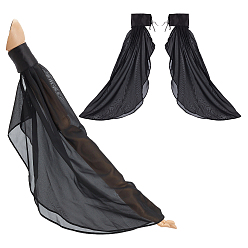 Черный 1 пара полиэстеровых солнцезащитных чехлов, чёрные, 625x230x1 мм