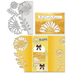 Цветок Углеродистая сталь разрезает трафареты, для diy scrapbooking, Фотоальбом, декоративная бумага для тиснения, цвет нержавеющей стали, цветок, 193x153x0.8 мм