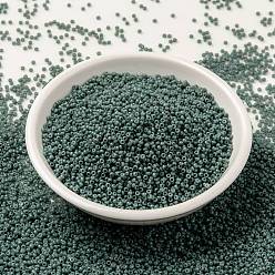 (RR4481) Duracoat Dyed Opaque Eucalyptus MIYUKI Round Rocailles Beads, Japanese Seed Beads, 15/0, (RR4481) Duracoat Dyed Opaque Eucalyptus, 1.5mm, Hole: 0.7mm, about 250000pcs/pound