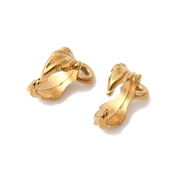 Золотой 304 нержавеющей стали ледоруб прижимные поручительств, лист, ионное покрытие (ip), золотые, 10.5x3.5 мм, отверстие : 1.1 мм, штифты : 0.7 мм