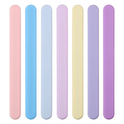 (52) Непрозрачная лаванда 14шт. 7 цветов силиконовых мешалок, инструменты для работы с эпоксидной смолой, придерживаться, разноцветные, 140x13x5 мм, 2 шт / цвет