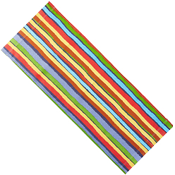 Colorful 1Pc Stripe Pattern Chair Polycotton Cloth, Beach Chair Cloth Replacement Supplies, Colorful, 1180x435x2mm