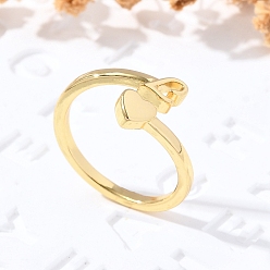 Letter H Латунные кольца-манжеты для женщин, буквы, Письмо ч, внутренний диаметр: 15.6 мм