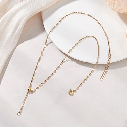 Золотой Регулируемая цепочка-лариата из нержавеющей стали, 2мм, с латунными скользящими бусинами, золотые, 304 дюйм (17.32 см)