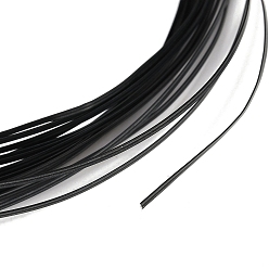 Черный 5м алюминиевая проволока, плоский, для diy craft, чёрные, 1x0.3 мм, около 16.40 футов (5 м) / рулон