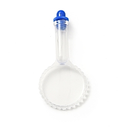 Clear Steel Sewing Needle Devices Threader, Thread Guide Tool, with Plastic Magnifying Glass, Clear, 65x30x10mm