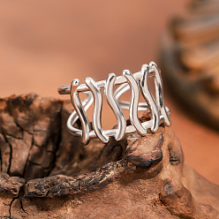 Нержавеющая Сталь Цвет 304 кольца для пальцев из нержавеющей стали для женщин, цвет нержавеющей стали, 13 мм, внутренний диаметр: 18 мм