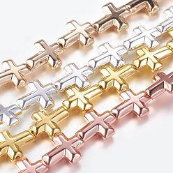 (52) Непрозрачная лаванда Немагнитные синтетический гематит бисер пряди, крестик, разноцветные, 10x8x3 мм, отверстие : 1 мм, около 39 шт / нитка, 14.96 дюйм (38 см)