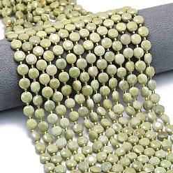 Alashan Agate Бусы из натурального алашанского агата, граненый шестиугольный разрез, плоско-круглые, с бисером, 8~8.5x5 мм, отверстие : 0.8 мм, около 36 шт / нитка, 15.16''~15.24'' (38.5~38.7 см)