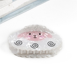 Овца Животные ПВХ коготь заколки для волос, аксессуары для волос для женщин и девочек, овца, 90 мм