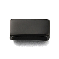 Черный 304 из нержавеющей стали слайд прелести, прямоугольные, чёрные, 6.5x14.5x5.5 мм, отверстие : 12x3.5 мм