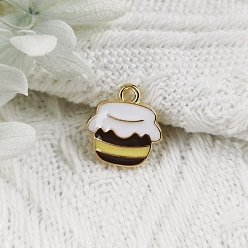 Bottle Подвески из эмали и сплава, золотые, бутылка, 15x14 мм