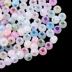 (52) Непрозрачная лаванда 1040 шт. Стеклянные бусины, имитации кошачьего глаза , круглые, разноцветные, 4x3 мм, отверстие : 1.4 мм, о 1040 шт