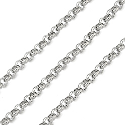 Нержавеющая Сталь Цвет 304 из нержавеющей стали цепи Роло, несварные, цвет нержавеющей стали, 3x1.5 мм, 2 м / шт
