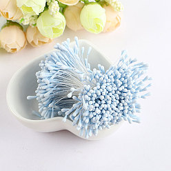 Светло-Голубой Пластиковый искусственный матовый цветочный сердечник, для свадебного прохода центральные столовые конфетти вечерние сувениры украшения дома, Небесно-голубой, 2 мм