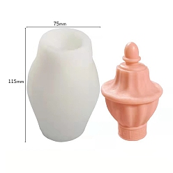 Белый Силиконовые формы для свечей своими руками, изготовление украшений, пищевой силикон, для изготовления свечей, белые, 75x115 мм