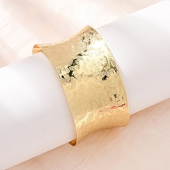 Настоящее золото 18K Браслеты-манжеты из кованой латуни для женщин, без кадмия и без свинца, долговечный, стойки покрытие, реальный 18 k позолоченный, внутренний диаметр: 2.15 дюйм (5.45 см)