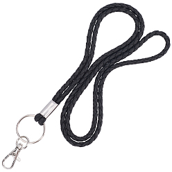 Черный Искусственная кожа планки мобильного, Сплав с застежкой, чёрные, 830 мм