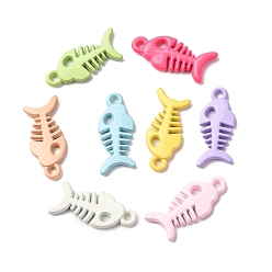 Fish Подвески из сплава аэрозольной краски, рыба, 17x7.5x2 мм, отверстие : 1.4 мм