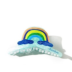 Разноцветный Акриловые коготь заколки, аксессуары для волос для женщин и девочек, красочный, 110x42x53 мм