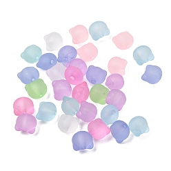 Медведь Матовые прозрачные акриловые бусины, разноцветные, медведь, 13x14x11.5 мм, отверстие : 2.7 мм