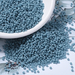 (RR4479) Duracoat Dyed Opaque Moody Blue MIYUKI Round Rocailles Beads, Japanese Seed Beads, 11/0, (RR4479) Duracoat Dyed Opaque Moody Blue, 2x1.3mm, Hole: 0.8mm, about 50000pcs/pound