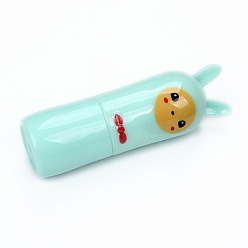 Аквамарин Пластиковый ящик для швейных игл, швейные инструменты, овца, аквамарин, 70x23 мм