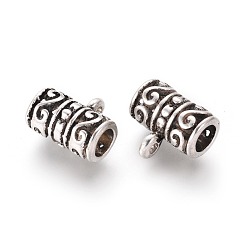 Античное Серебро Бейлы тибетского стиля, бейлы, без кадмия, без никеля и без свинца, античное серебро, 13x12x8 мм, отверстие : 2 мм