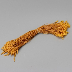 Темно-Золотистый Веревка для бирки с защелкой из полиэстера, завязки-крючки с застежкой-петлей, темные золотарник, 20x0.28 см