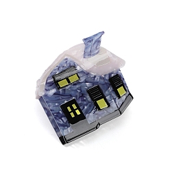 Стально-синий Заколки для волос в виде когтей из ацетата целлюлозы (смола), аксессуары для волос для девочек и женщин, стальной синий, 70x56 мм