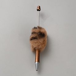 Верблюжий Пластиковая шариковая ручка, плюшевые шариковые ручки для бисероплетения, для индивидуальной ручки с ювелирными бусинами, верблюжие, 147x32 мм