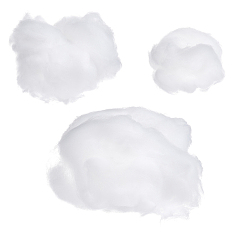 White 3 Sizes Cotton Cloud Decoration Accessories, Hanging Decorations; 1 Big Size 1Bag; the other 2 Size Mixed 1Bag, White, 20x25x20cm, 3pcs/set