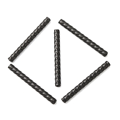 Negro 304 bolas de acero inoxidable, tubo trenzado, revestimiento de iones (ip), negro, 21x2 mm, agujero: 0.8 mm