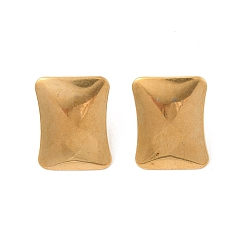 Rectangle 304 Результаты серьги из нержавеющей стали, прямоугольные, 18.5x13.5 мм