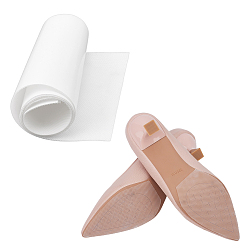 Белый Самоклеящаяся резиновая наклейка для защиты подошвы обуви, белые, 150x1 мм, 100 см / рулон