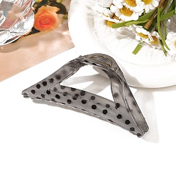 Светло-серый Пластиковые заколки для волос в горошек, аксессуары для волос для женщин и девочек, светло-серый, 115x55 мм