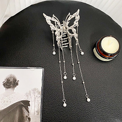 Круглые Заколки для волос из сплава с полыми бабочками, аксессуары для волос для женщин и девочек, круглые, 235x80 мм