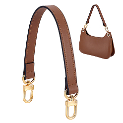 Седло Коричневый Кожаные ремни для сумок, с поворотными застежками, аксессуары для замены сумок, седло коричневый, 372x19 мм
