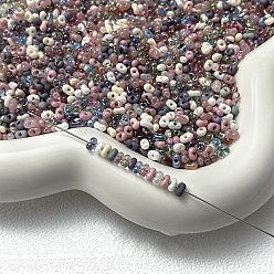 Бледно-Розовый Стеклянные бусины, овальные, аксессуары для браслетов своими руками, розовый жемчуг, 4x3x2 мм, отверстие : 0.8 мм