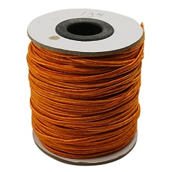 Chocolate Nylon Thread, Nylon Jewelry Cord for Custom Woven Jewelry Making, Chocolate, 2mm, about 100yards/roll(300 feet/roll)