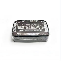 Коричневый Наборы штампов для пальчиковых чернильных подушечек, для ребенка поделки из бумаги художественное ремесло, скрапбукинга, прямоугольные, кофе, 55x95x22 мм