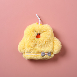 Caqui Claro Almohadilla térmica de animales para microondas, cálido animal de peluche suave y calentable, pvc con cubierta esponjosa, caqui claro, 110x120 mm, capacidad: 400 ml