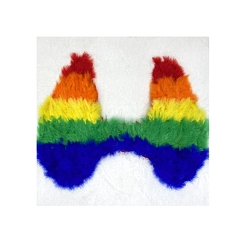 Разноцветный Мини-кукла цвета радуги с крыльями ангела и перьями, Реквизит для детской фотосъемки, украшения, аксессуары, красочный, 550x400 мм